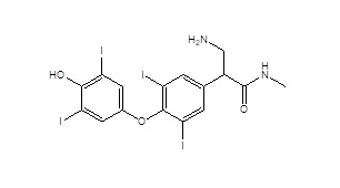 3-amino-2-(4-(4-hydroxy-3,5-diiodophenoxy)-3,5-diiodophenyl)-N-methylpropanamide