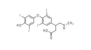 3-(4-(4-hydroxy-3,5-diiodophenoxy)-3,5-diiodophenyl)-4-(methylamino)butanoic acid