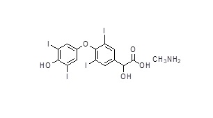 Levothyroxine 2-hydroxy T4-acetic acid/T-4 hydroxy acetic acid