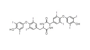 3-(4-(4-hydroxy-3,5-diiodophenoxy)-3,5-diiodobenzyl)-6-(4-(4-hydroxy-3,5-diiodophenoxy)-3,5-diiodophenyl)piperazine-2,5-dione